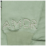 "Love Kills" Pearl Zip