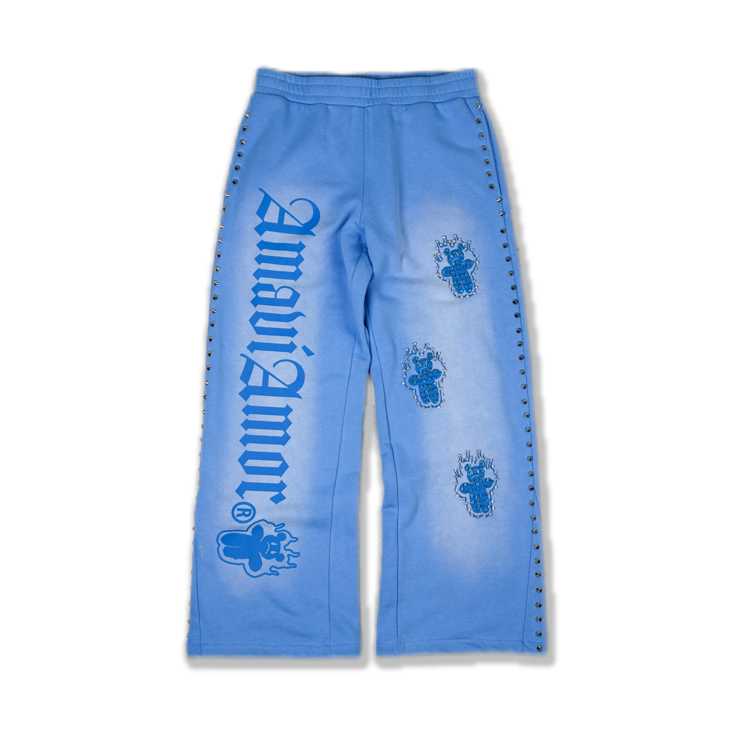 Rhinestone Bear Trio Studded Sweats