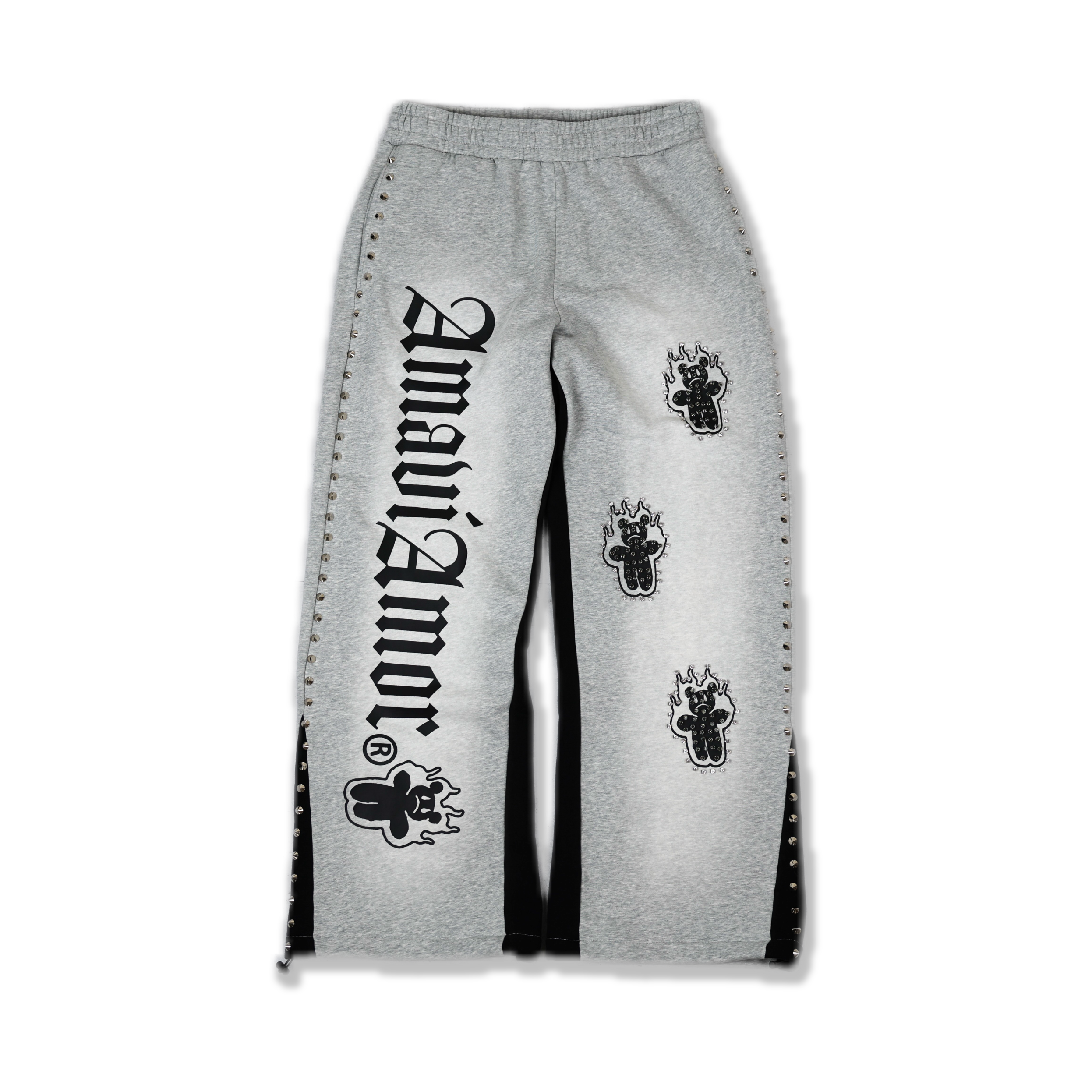 Rhinestone Bear Trio Studded Sweats