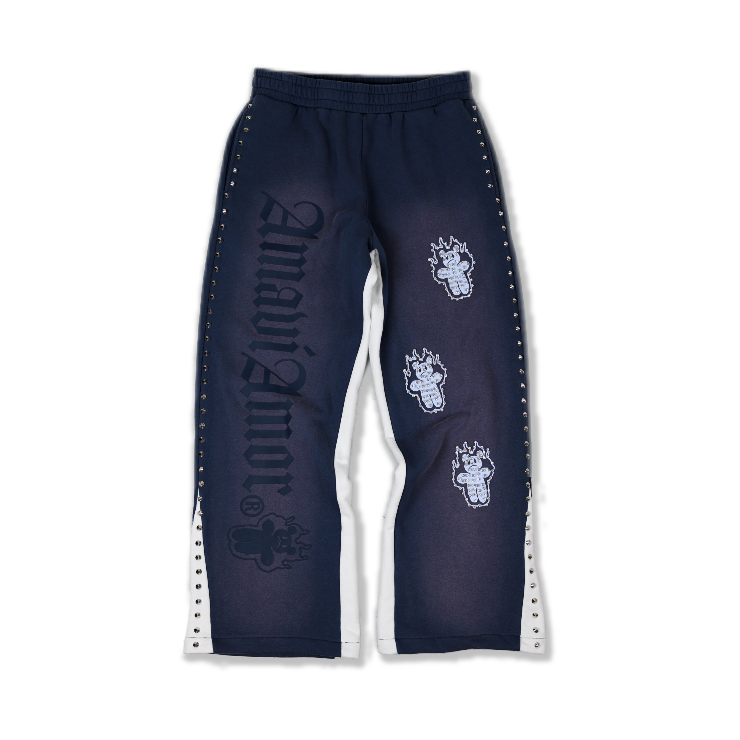 Rhinestone Bear Trio Studded Sweats