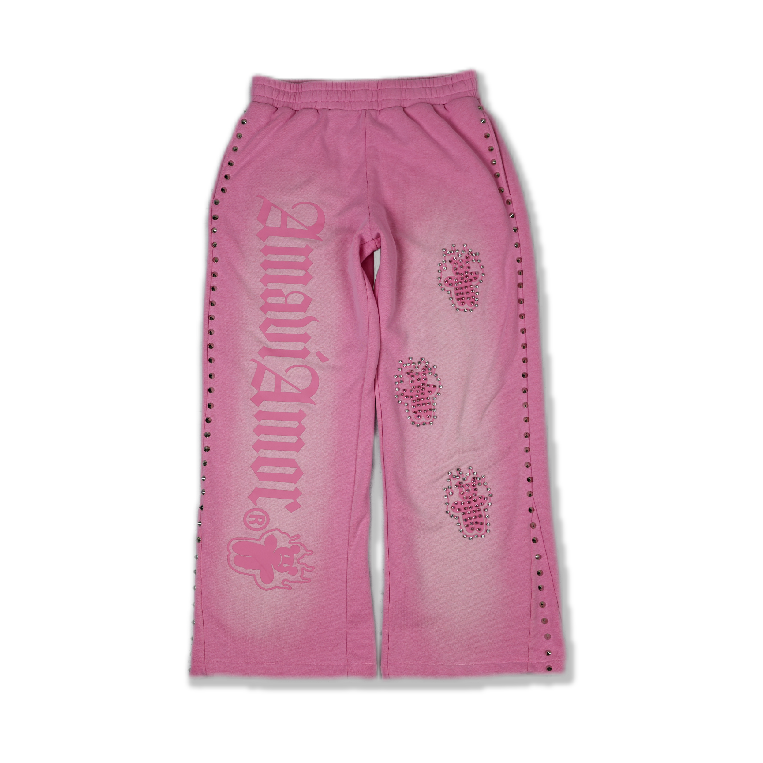 Rhinestone Bear Trio Studded Sweats